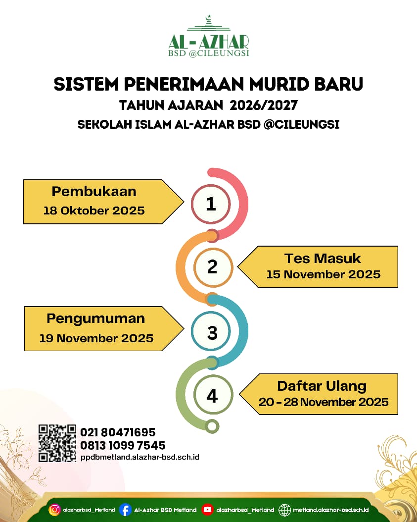timeline SPMB 2026 2027 al azhar bsd cileungsi